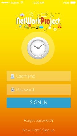 手机网站的登入设计概念 screenshots
